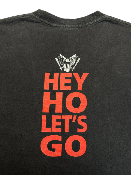 1999 The Roxx Shirt Ramones "Hey Ho Let's Go" Single Stitch Schwarz XL