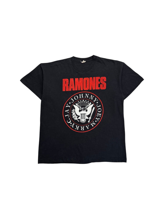 90s Screen Stars Shirt Ramones "Hex Ho Lets Go" Single Stitch Schwarz XL