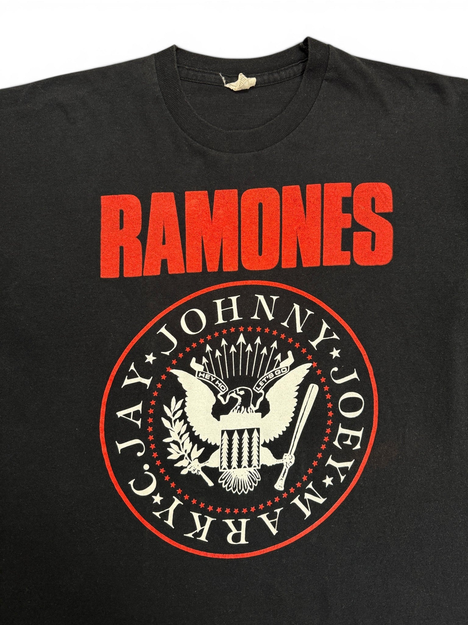 90s Screen Stars Shirt Ramones "Hex Ho Lets Go" Single Stitch Schwarz XL