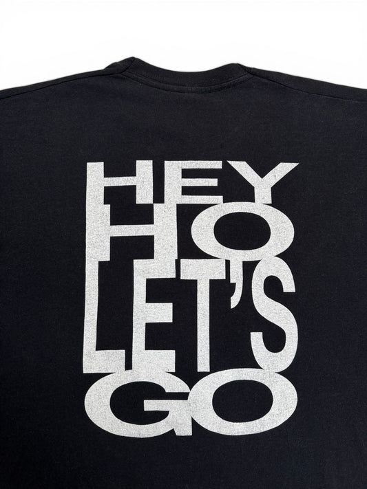 90s Screen Stars Shirt Ramones "Hex Ho Lets Go" Single Stitch Schwarz XL