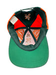 Vintage Drew Pearson Cap 90s Miami Hurricanes NFL University College Grün Orange One Size