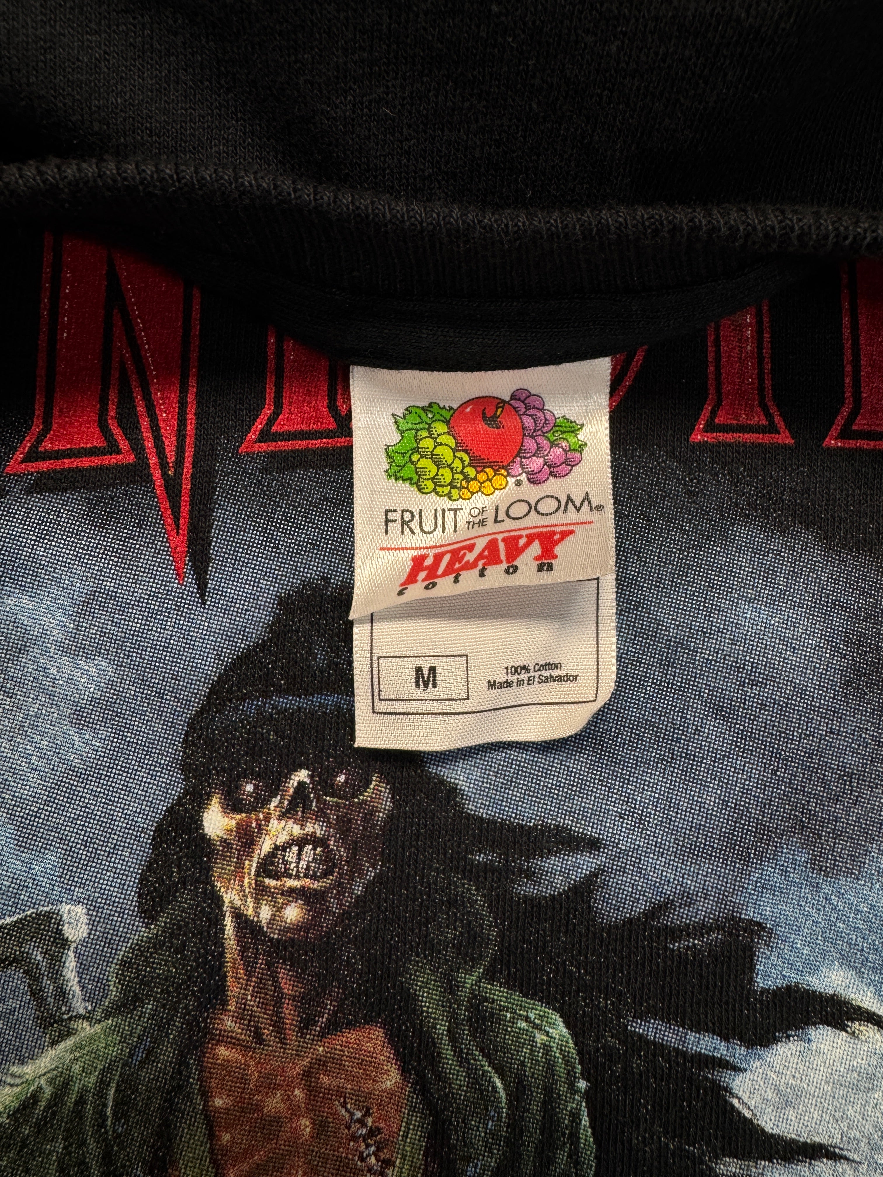 2008 Fruit Of The Loom Shirt The Canadians "Killing Seals" Tour Schwarz M