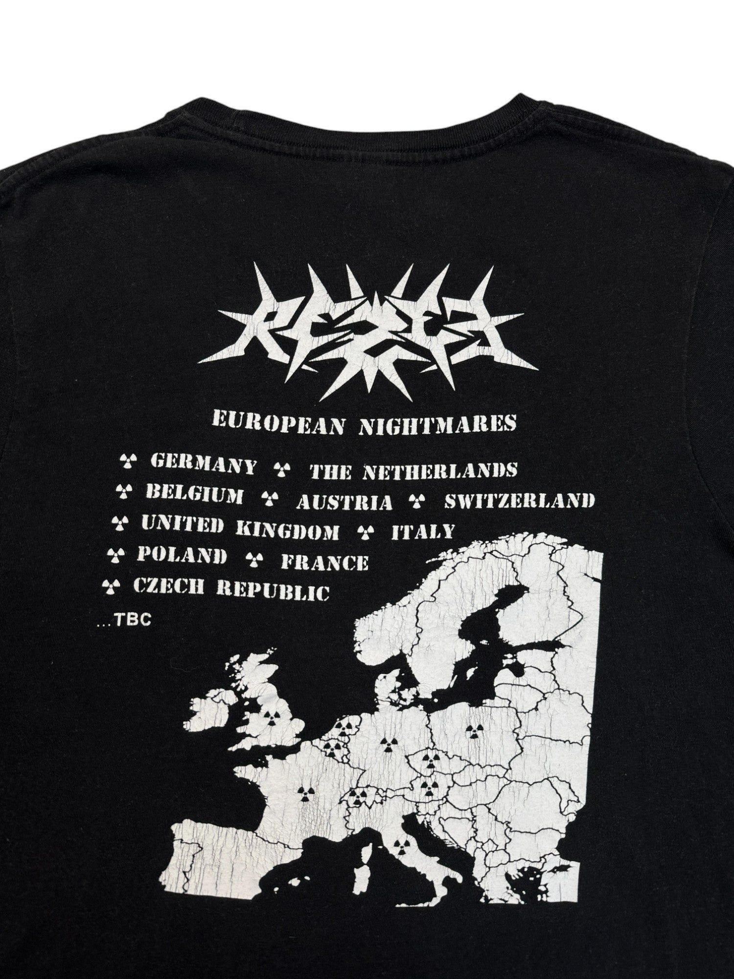 2012 Keya Tourshirt Rezet „European Nightmares“ Schwarz M