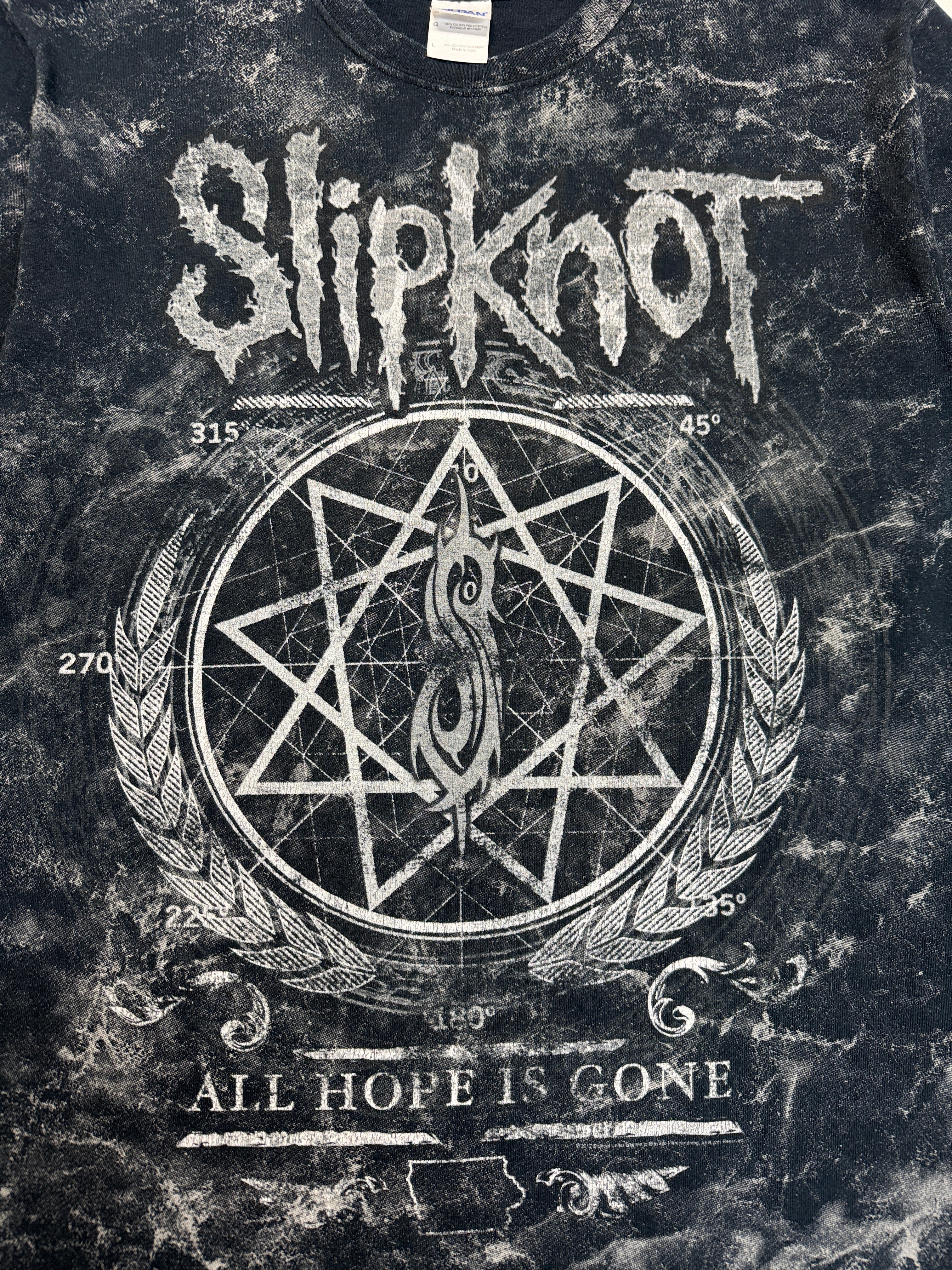 2008 Gildan Shirt Slipknot "All hope is gone" AOP Schwarz L