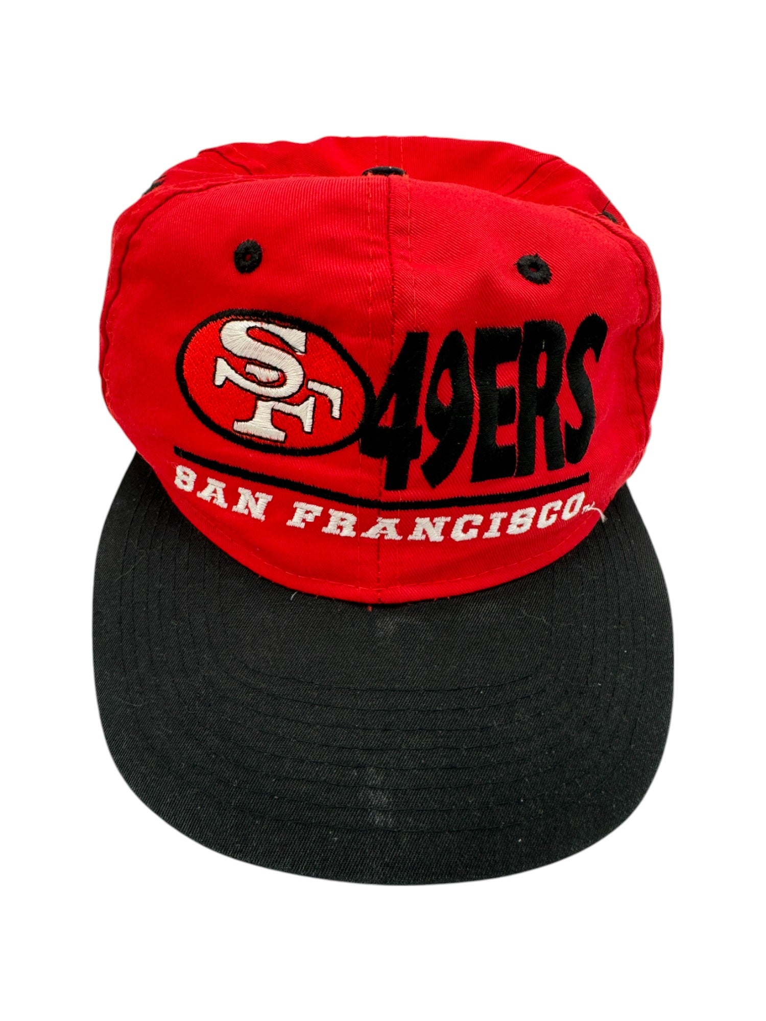 Vintage Clutch Players By Drew Pearson Cap 90s San Francisco 49ers NFL Rot One Size