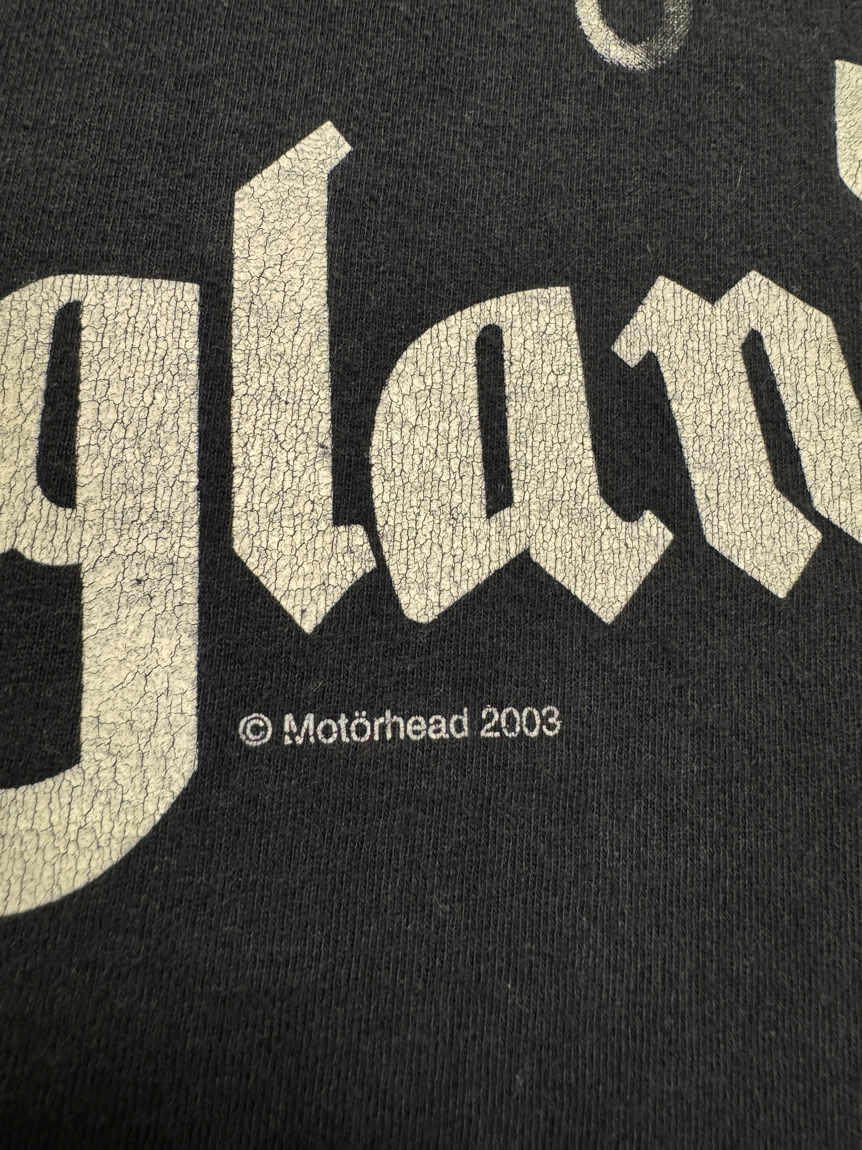 2003 Fruit Of The Loom Shirt Motörhead "Everything louder than everything else" Schwarz XL