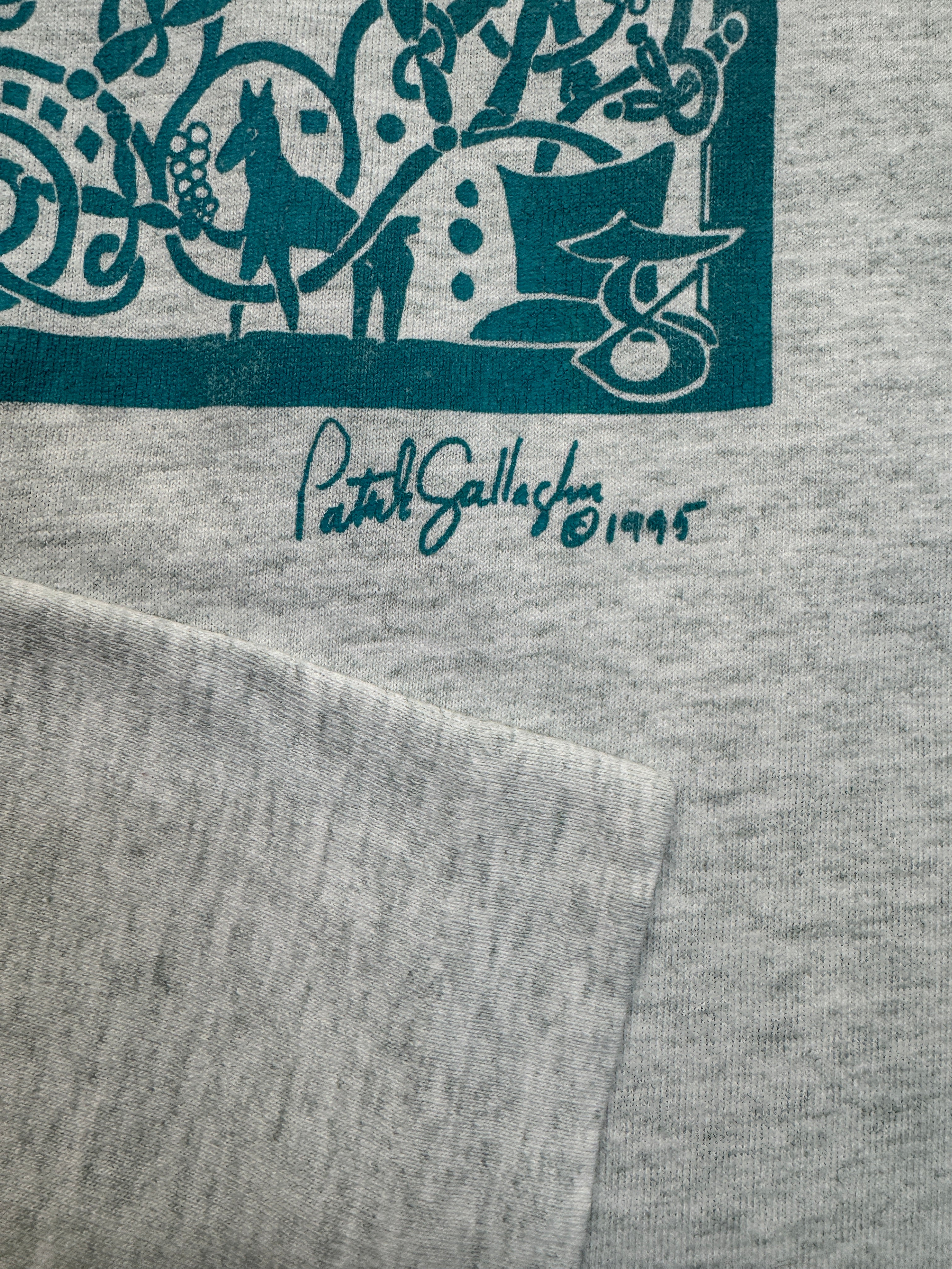 1995 Fruit Of The Loom Shirt Patrick Gallagher Grau XL