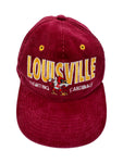 Vintage Cap 90s Louisville Fighting Cardinals NFL Rot One Size