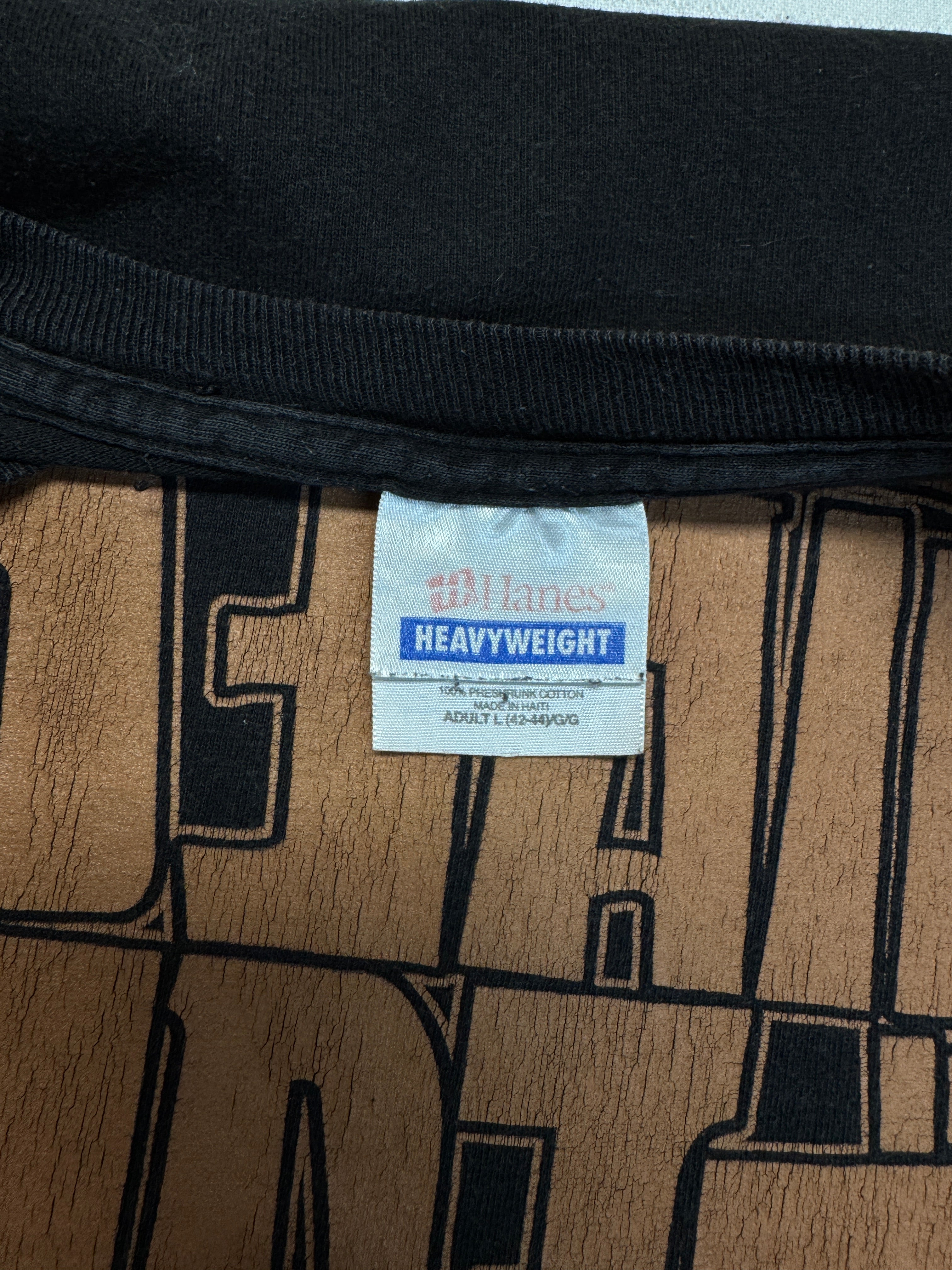 90s Hanes Shirt Death Threat Connecticut Hardcore-Band Schwarz L