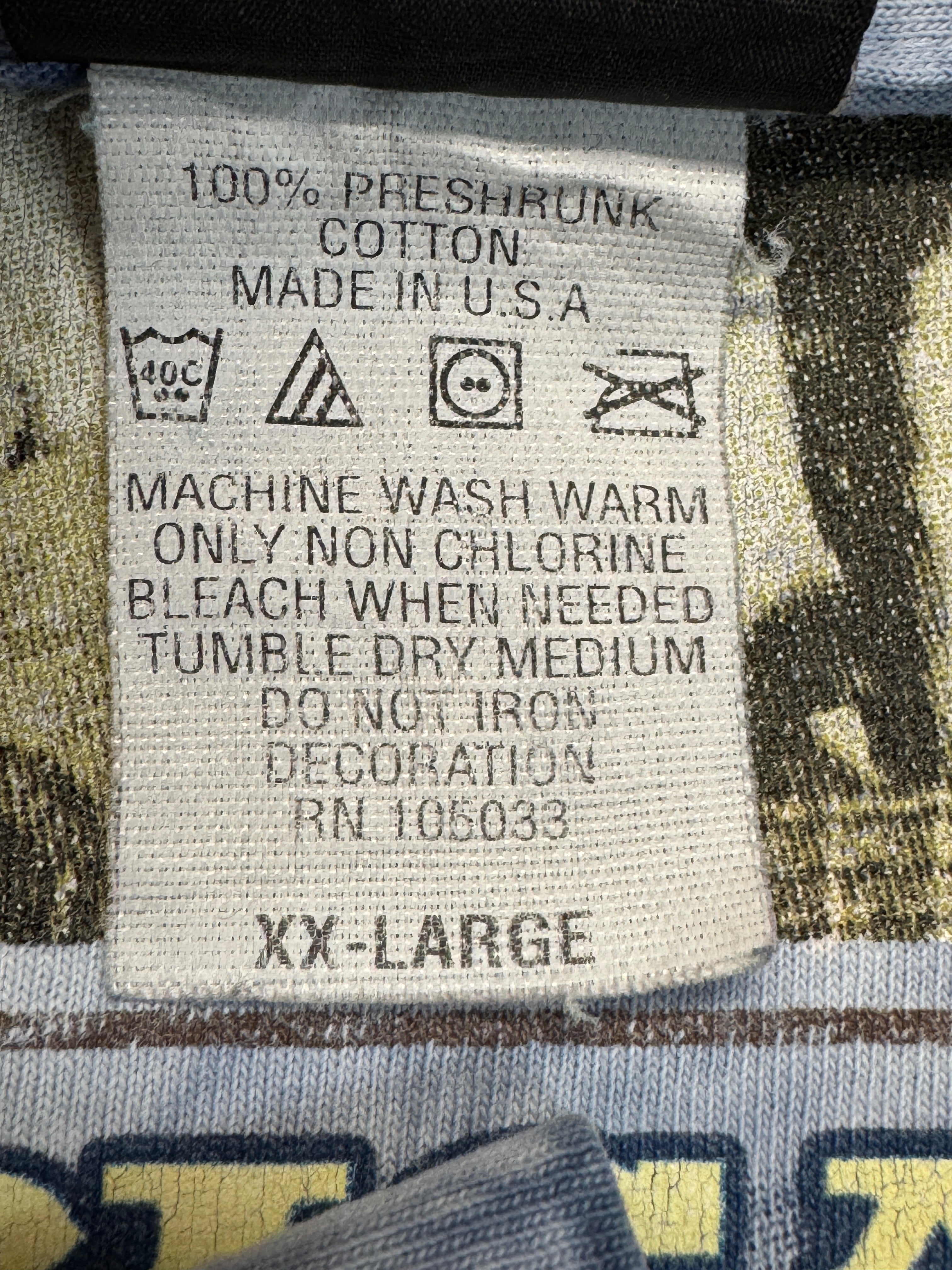 90s Liquid Blue Shirt Willie Nelson "An American Icon" Tie Dye Single Stitch Made In USA Blau XXL