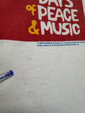 1994 GEM Shirt Woodstock Single Stitch Sleeve Made In USA Weiß XL
