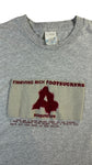 Vintage Screen Stars T-Shirt 90s "Acupuncture, Thieving Rich Footsuckers" Graffiti Single Stitch Made in Ireland Grau M