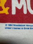 1994 GEM Shirt Woodstock Single Stitch Sleeve Made In USA Weiß XL