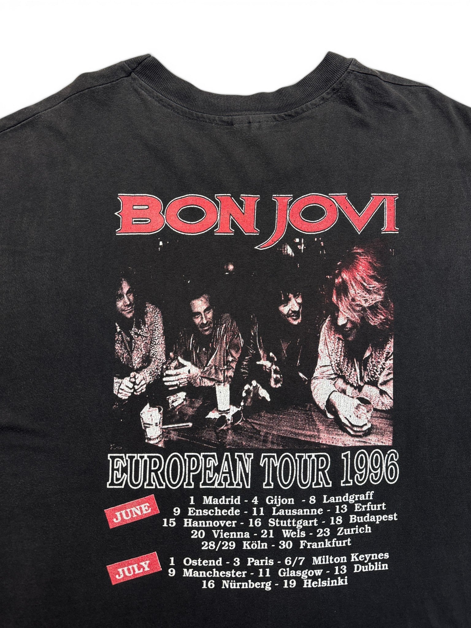 1996 Tour Shirt Bon Jovi Schwarz XL-XXL