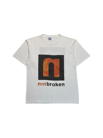 Rare! 1994 Sierra Promos Shirt NIN "NIN broken -NIN fixed" Weiß XL