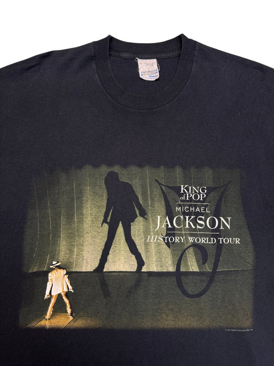 1997 Screen Stars Tourshirt Michael Jackson History World Tour Single Stitch Schwarz XL