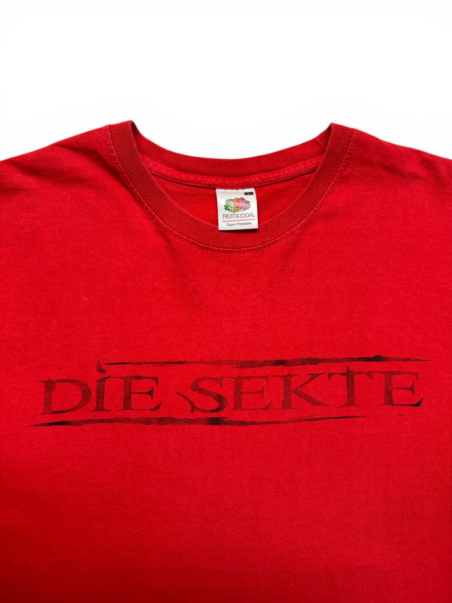 00s Fruit Of The Loom Shirt Die Sekte (Sido, B-Tight) Rot L