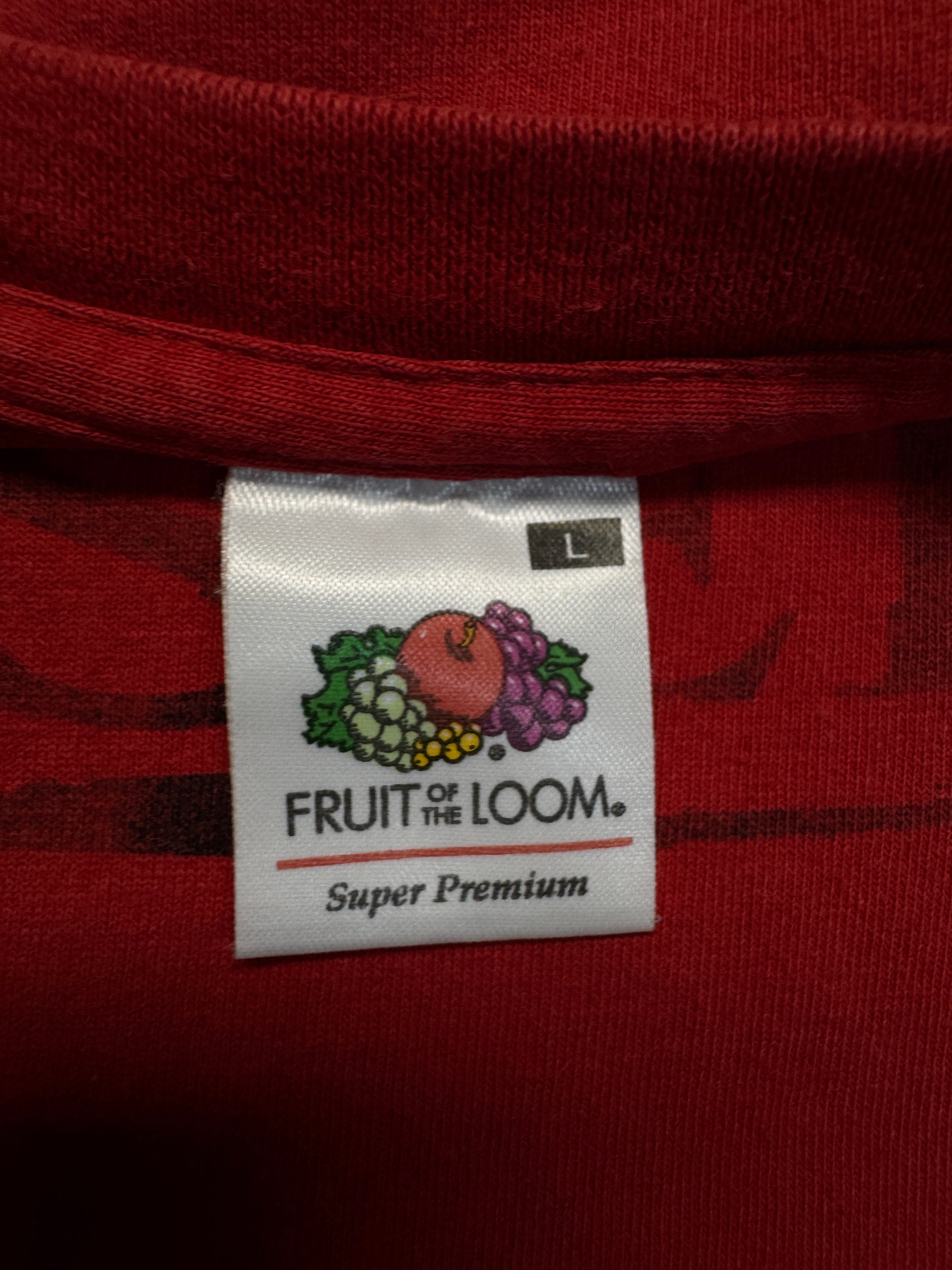 00s Fruit Of The Loom Shirt Die Sekte (Sido, B-Tight) Rot L