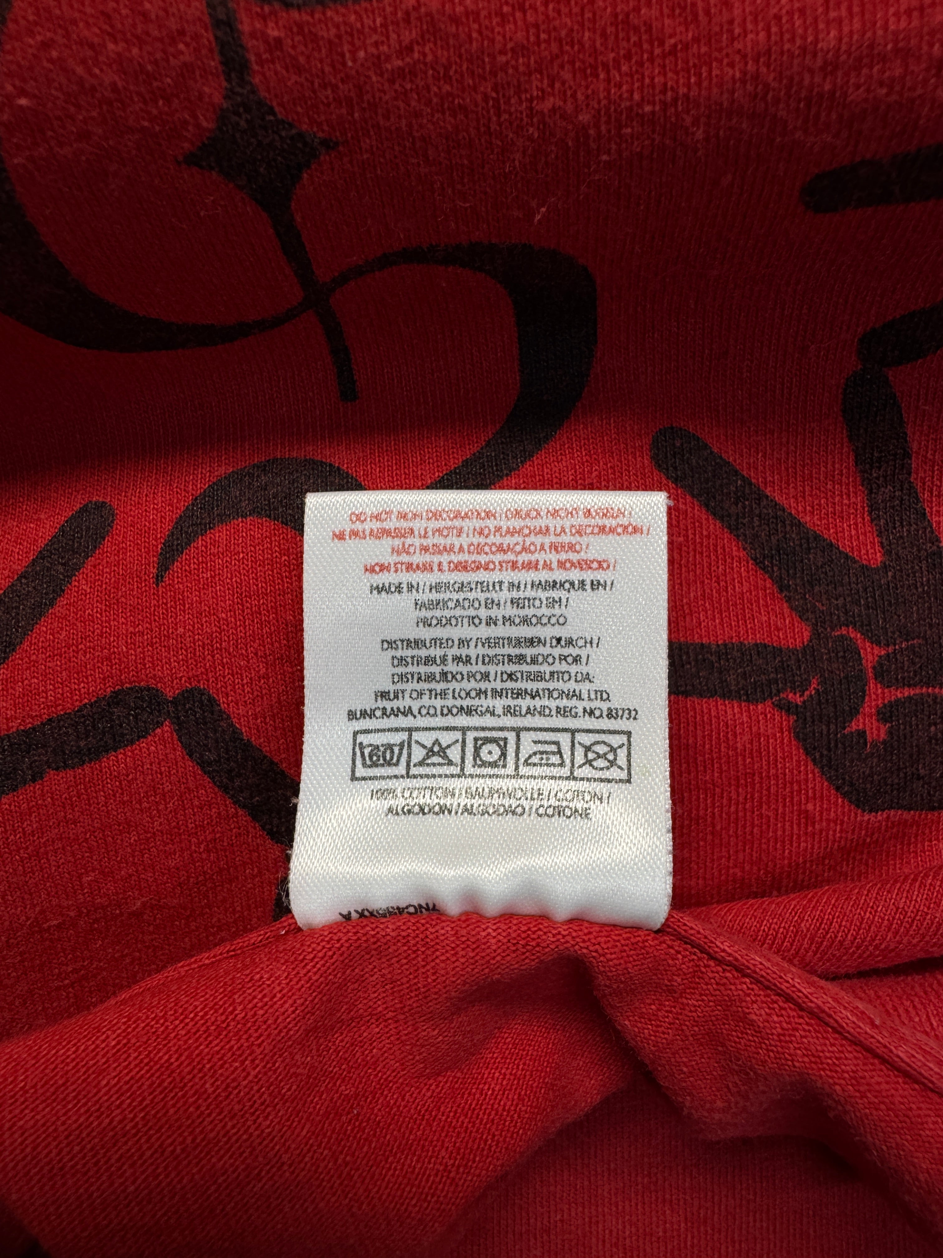 00s Fruit Of The Loom Shirt Die Sekte (Sido, B-Tight) Rot L