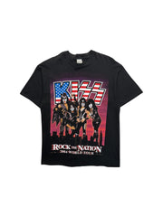 2004 Anvil Shirt Kiss World Tour "Rock the Nation" Schwarz L
