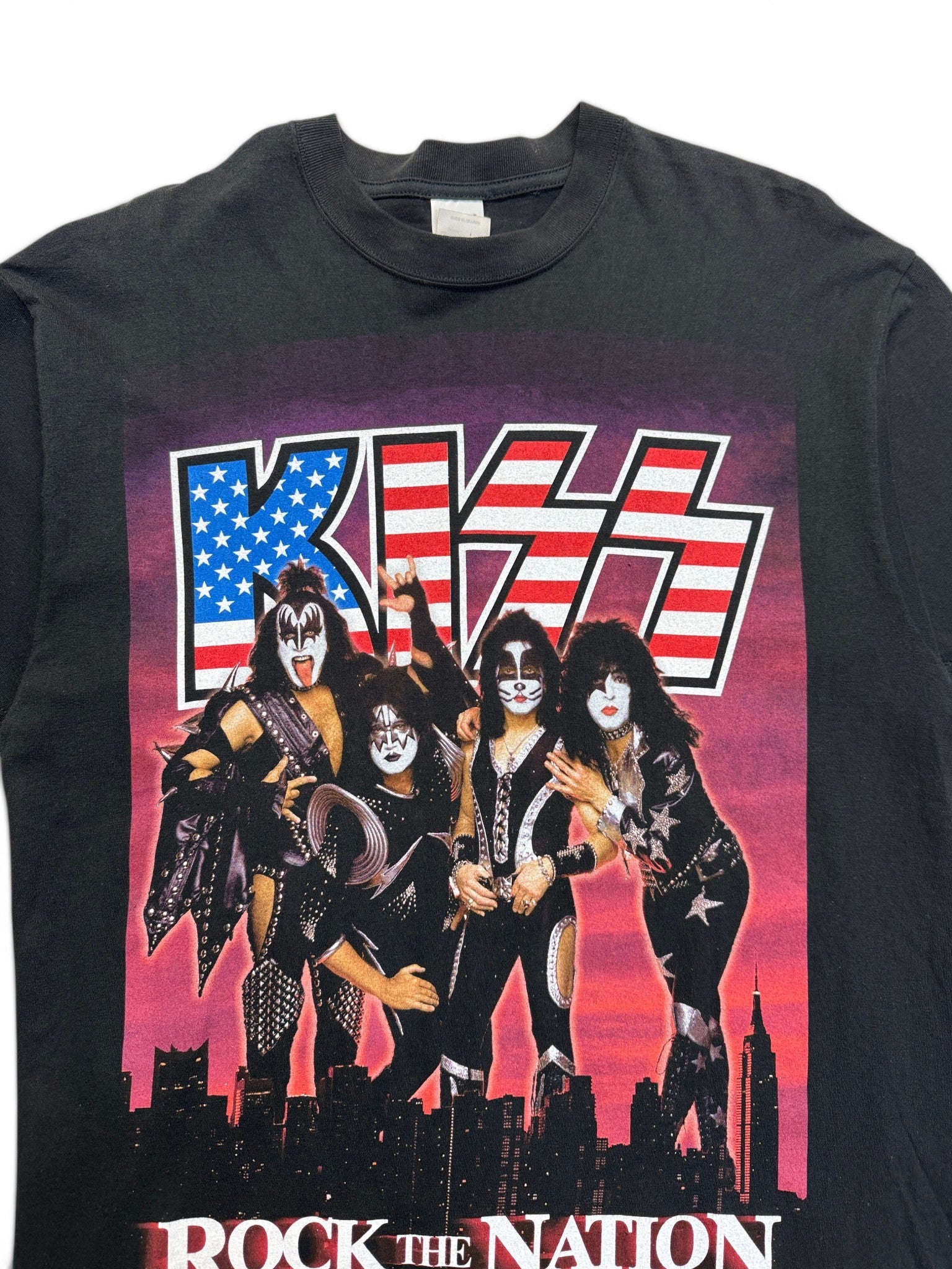 2004 Anvil Shirt Kiss World Tour "Rock the Nation" Schwarz L