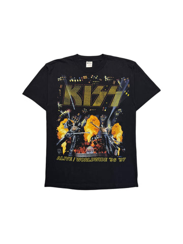 1996/97 Murina Tourshirt Kiss "Alive/Worldwide" Made In USA Single Stitch Sleeve Schwarz L