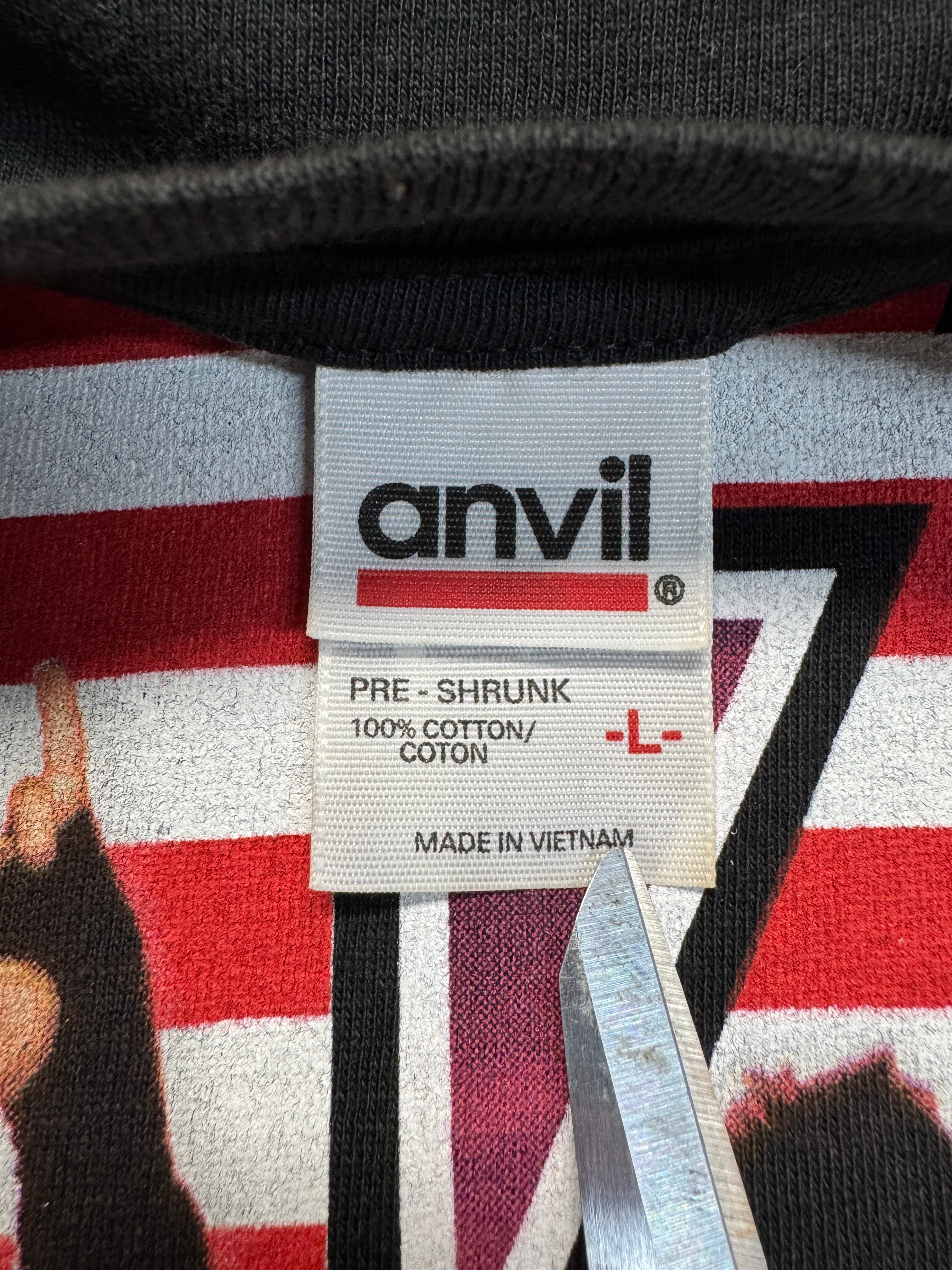 2004 Anvil Shirt Kiss World Tour "Rock the Nation" Schwarz L