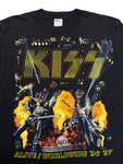 1996/97 Murina Tourshirt Kiss "Alive/Worldwide" Made In USA Single Stitch Sleeve Schwarz L