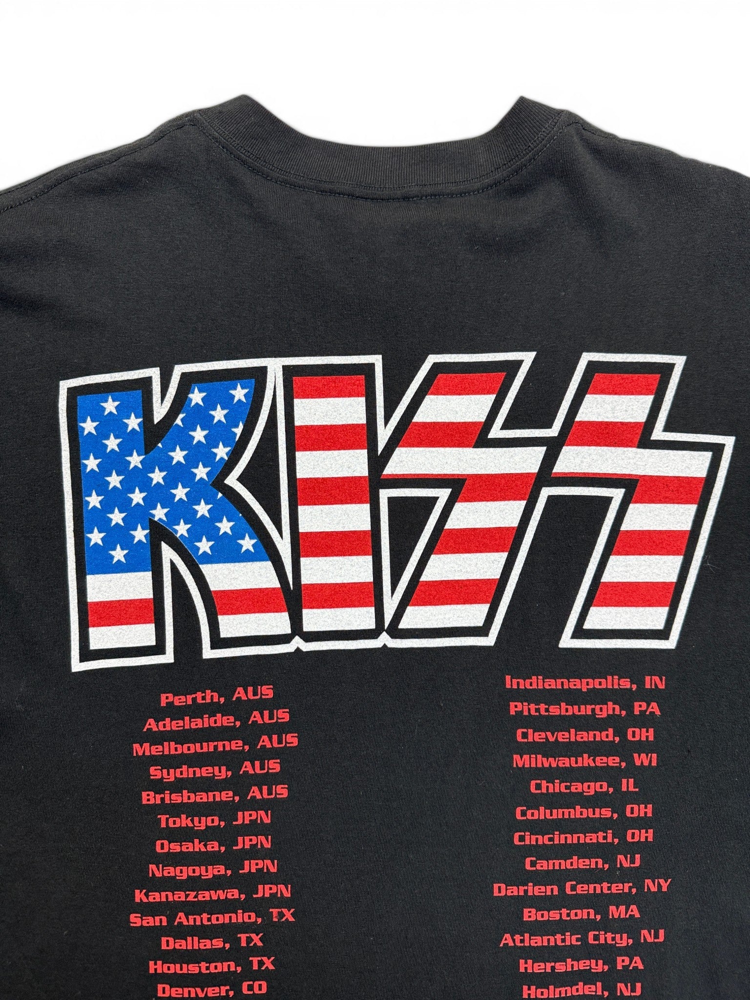 2004 Anvil Shirt Kiss World Tour "Rock the Nation" Schwarz L