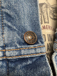 90s Levis Jeansweste Blanket Lining Blau L-XL