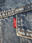 90s Levis Jeansweste Blanket Lining Blau L-XL