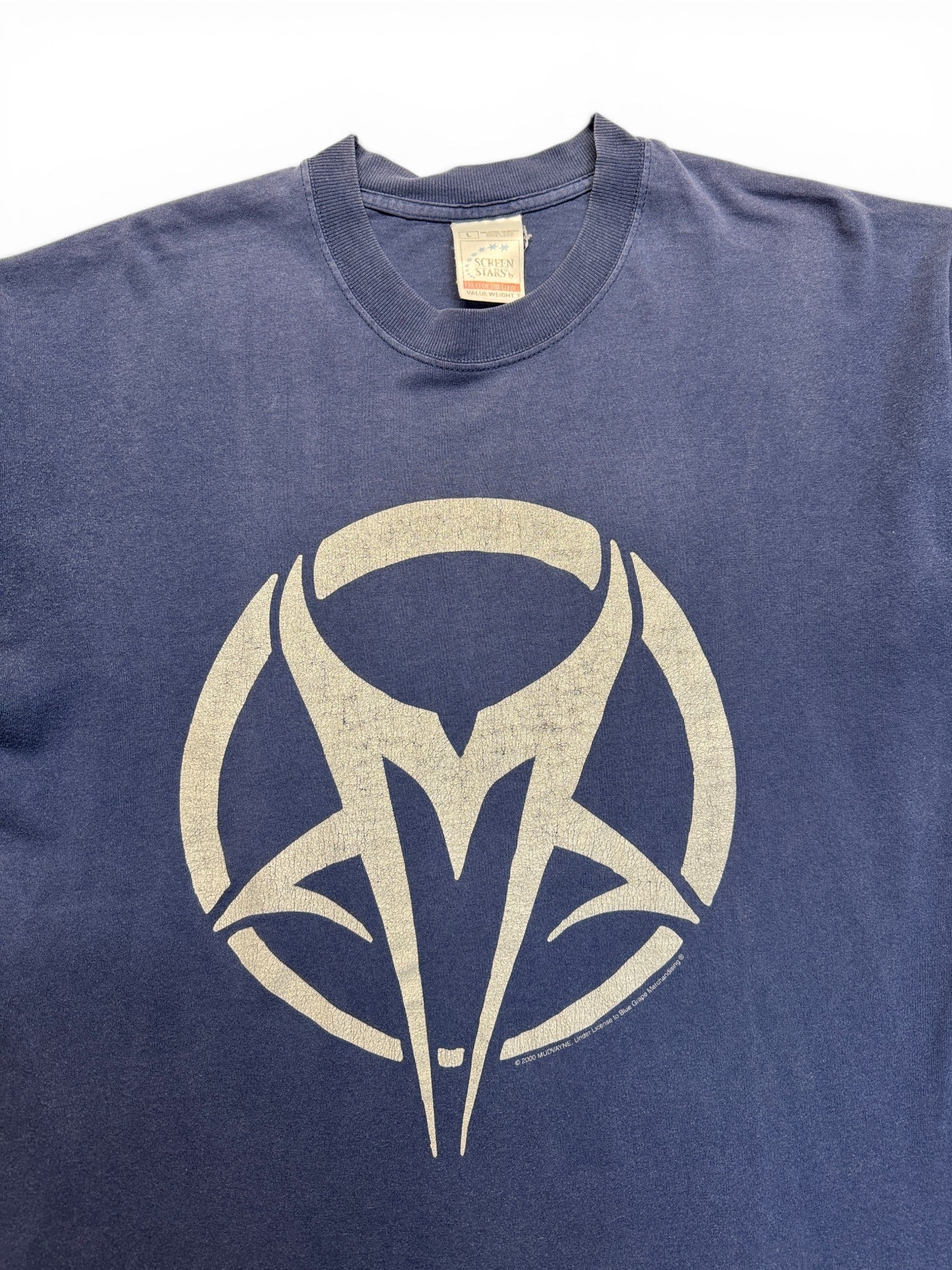 2000 Screen Stars Shirt Mudvayne Dunkelblau L