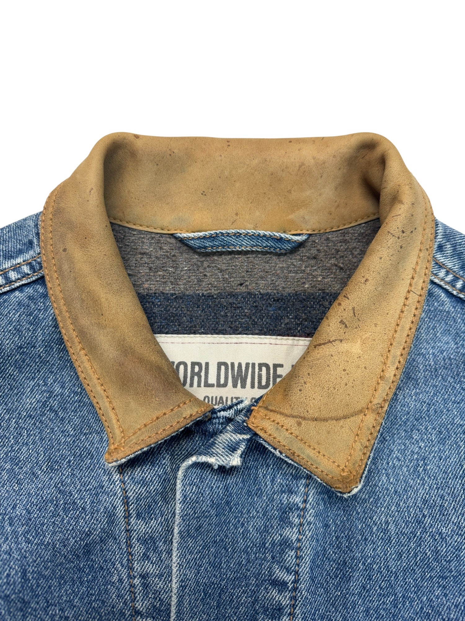 90s Levis Jeansweste Blanket Lining Blau L-XL