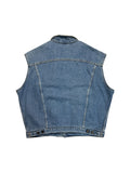 90s Levis Jeansweste Blanket Lining Blau L-XL