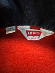 1997 Levis Jeansjacke For Girls Orange Tab Fleece Lining Dunkelblau L
