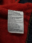 1997 Levis Jeansjacke For Girls Orange Tab Fleece Lining Dunkelblau L