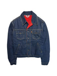 1997 Levis Jeansjacke For Girls Orange Tab Fleece Lining Dunkelblau L