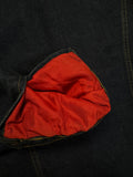 1997 Levis Jeansjacke For Girls Orange Tab Fleece Lining Dunkelblau L