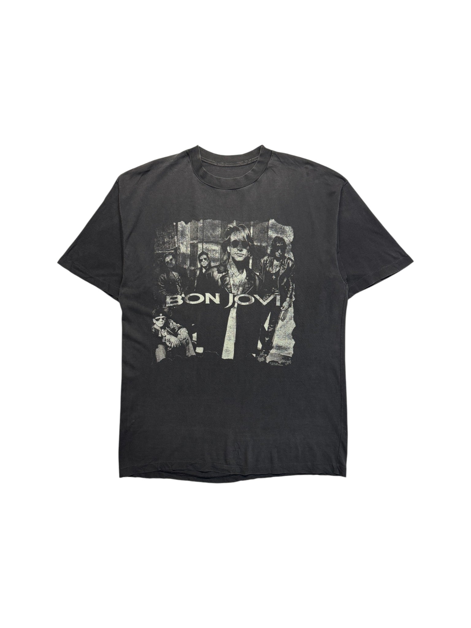 1992 Brockum Shirt Bon Jovi "Keep the Faith" Single Stitch Schwarz L-XL