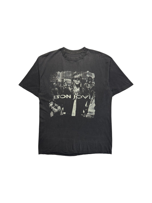1992 Brockum Shirt Bon Jovi "Keep the Faith" Single Stitch Schwarz L-XL