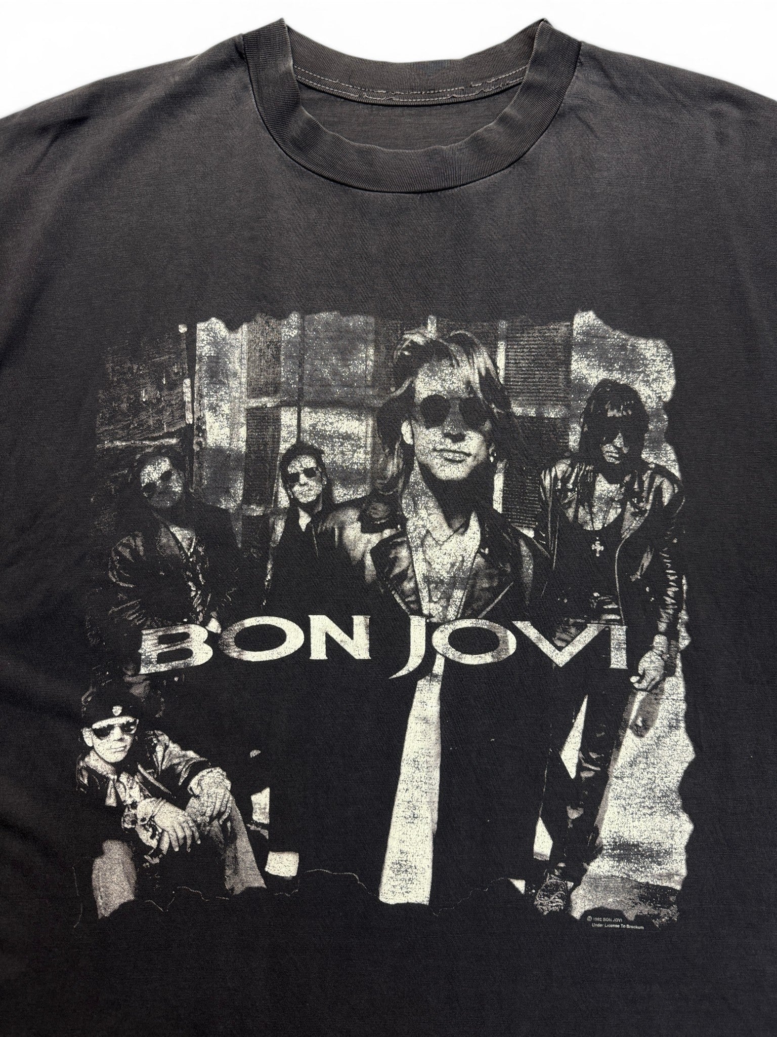 1992 Brockum Shirt Bon Jovi "Keep the Faith" Single Stitch Schwarz L-XL