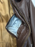 70s Schott Bros. Inc. Fliegerjacke US Navy G-1 Talon Zip Dunkelbraun 42