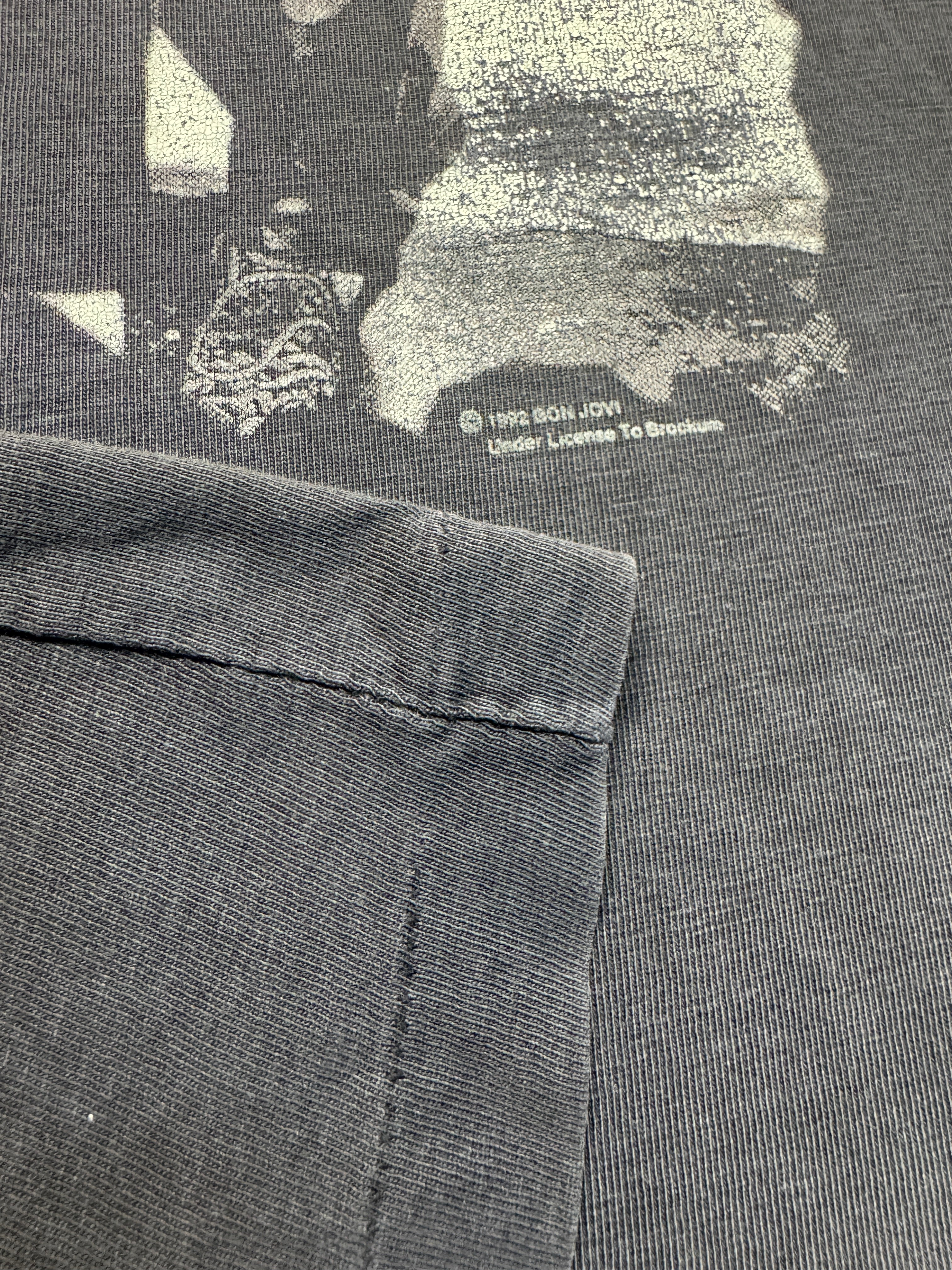 1992 Brockum Shirt Bon Jovi "Keep the Faith" Single Stitch Schwarz L-XL