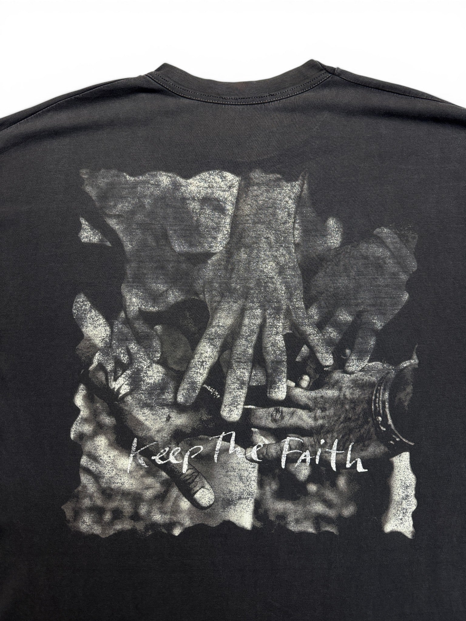1992 Brockum Shirt Bon Jovi "Keep the Faith" Single Stitch Schwarz L-XL