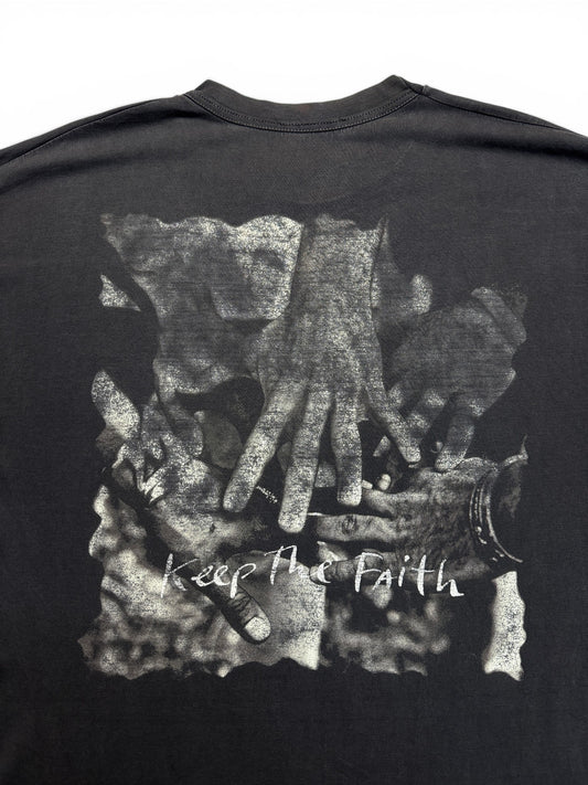1992 Brockum Shirt Bon Jovi "Keep the Faith" Single Stitch Schwarz L-XL