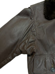 70s Schott Bros. Inc. Fliegerjacke US Navy G-1 Talon Zip Dunkelbraun 42