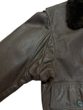 70s Schott Bros. Inc. Fliegerjacke US Navy G-1 Talon Zip Dunkelbraun 42