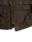 70s Schott Bros. Inc. Fliegerjacke US Navy G-1 Talon Zip Dunkelbraun 42