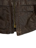 70s Schott Bros. Inc. Fliegerjacke US Navy G-1 Talon Zip Dunkelbraun 42