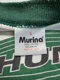 Rare! 90s Murina Ringer Shirt HUM Made In USA Weiß Grün L